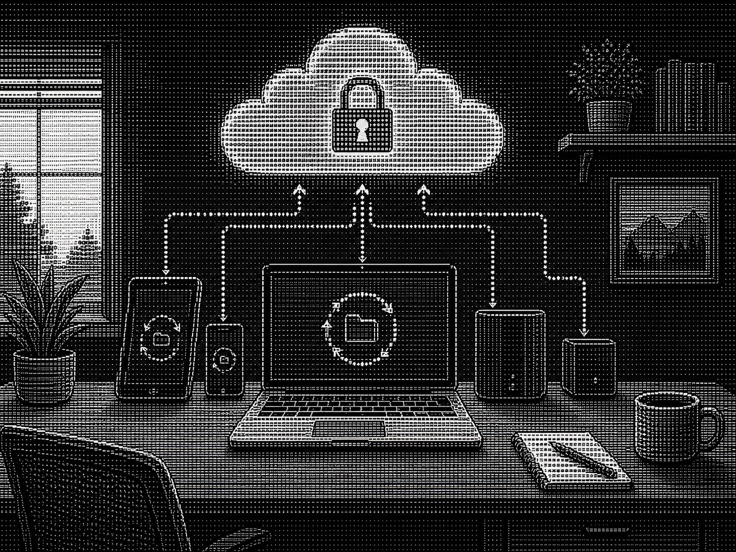 Private cloud storage across home devices
